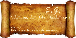 Sövegjártó Gyöngyi névjegykártya